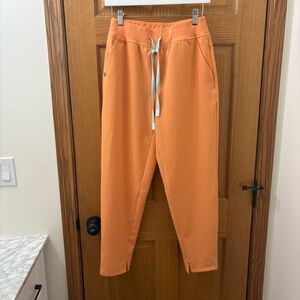 FIGS Shaka Orange High Waisted Jogger Scrub Pants
